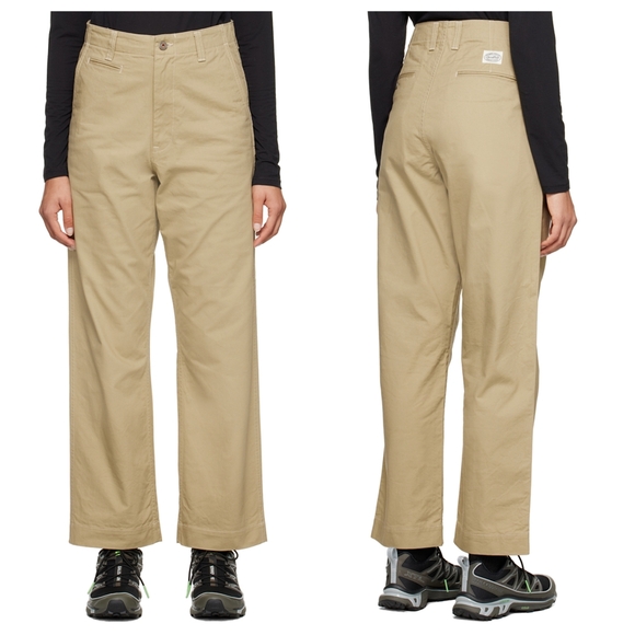 Snow Peak Beige Takibi Chino Trousers - Picture 1 of 6